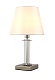 настольная лампа crystal lux nicolas nicolas lg1 nickel/white