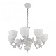 подвесная люстра arte milano 343837/8 wt+sl