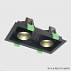 встраиваемый светильник crystal lux clt 069c2 bl