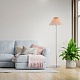 торшер eurosvet peony 01133/1 хром/серый