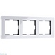 рамка на 3 поста werkel acrylic белый 4690389184871 w0032701