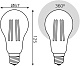 светодиодная филаментная лампа gauss basic filament 40712172