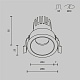 встраиваемый светильник maytoni technical dip dl115-10w-3k-w