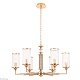 подвесная люстра crystal lux gloria sp6 brass