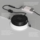 точечный встраиваемый влагозащищенный светильник denkirs trim dk2451-wh