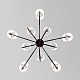 подвесная люстра eurosvet abbey 60164/10 черный smart a065748