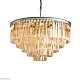 подвесная люстра delight collection 1920s odeon kr0387p-10a chrome/amber