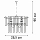 подвесная люстра vitaluce v5151-1/3+1
