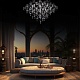 подвесная светодиодная люстра loft it mira 10259/800 silver asfour