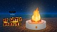 настольная лампа my little bonfire seletti
