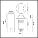 грунтовый светильник odeon light wald 6662/2gl