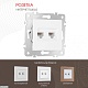 розетка двойная rj45 arte milano 203.45-2.white