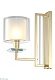 бра crystal lux nicolas ap1 gold/white