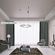 подвесной светодиодный светильник crystal lux fortuna sp88w led black