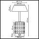 настольная лампа беспроводная odeon light l-vision lulu 5454/6tl