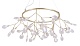 подвесная люстра crystal lux evita evita sp45 d gold/transparent