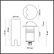 грунтовый светильник odeon light nature wald 6662/1gl3