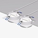 встраиваемый светильник denkirs flat dk2092-wh
