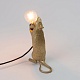 настольная лампа mouse lamp standing gold usb seletti