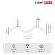 потолочная люстра lightera nyasa le117l-120gb wifi