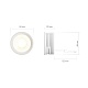 светодиодный модуль denkirs slim led 7w 3000к dk3000-7w dim