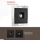 розетка телефонная rj11 arte milano 206.51-1.black