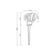 ландшафтный светодиодный светильник arte lamp elsie a1309in-1bk
