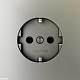 розетка встраиваемая voltum s70 с заземлением 16а, (шелк) vls040104