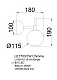 бра aurore le7703/1wl chrome