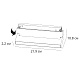 трековый магнитный светильник arte lamp linea a4697pl-1wh