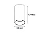 накладной светильник italline it02-019 black 4000k