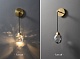 настенный светильник delight collection crystal rock ii 9701w brass/clear