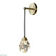 настенный светильник delight collection crystal rock ii 9701w brass/clear