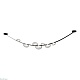 подвесной светодный светильник crystal lux bosque sp7 l3000 black/transparent