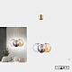 подвесная люстра ilamp drop 8110p/3 br-mlt