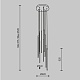 подвесная люстра maytoni light stick mod236pl-l54bs3k
