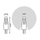 лампа светодиодная gauss g4 2w 2700k прозрачная 207707102