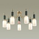 потолочная люстра odeon light classic candy 4861/7c
