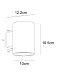 уличный настенный светильник arte lamp torcular a1813al-2bk