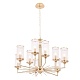 подвесная люстра crystal lux gloria sp9 brass