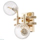бра crystal lux luxury ap2 gold