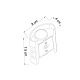уличный настенный светодиодный светильник arte lamp bosto a3122al-2bk
