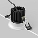встраиваемый светильник maytoni round dl058-7w2.7k-w