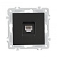 розетка rj45 arte milano 206.45-1.black