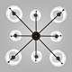 люстра на штанге eurosvet notturno 60162/8 черный smart a065663