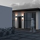 уличный настенный светодиодный светильник maytoni shim o303wl-l24gf3k