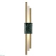 настенный светодиодный светильник crystal lux carta ap6w led green/brass