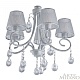 потолочная люстра arte milano amalfi 337146/5 wt+sl