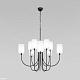 подвесная люстра eurosvet abbey 60164/10 черный smart a065748