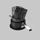 встраиваемый светодиодный светильник maytoni technical wise dl057-7w4k-b